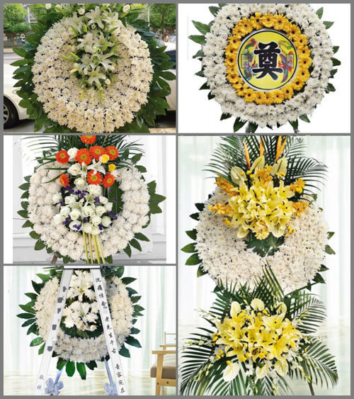 安徽池州市青阳县丁桥镇洛家潭村花圈速递